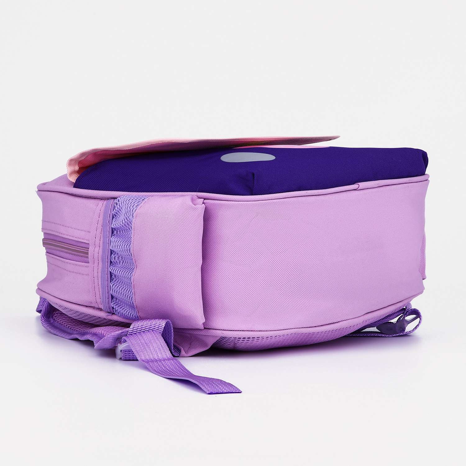 Рюкзак Sima-Land на молнии 3 наружных кармана цвет фиолетовый - фото 3