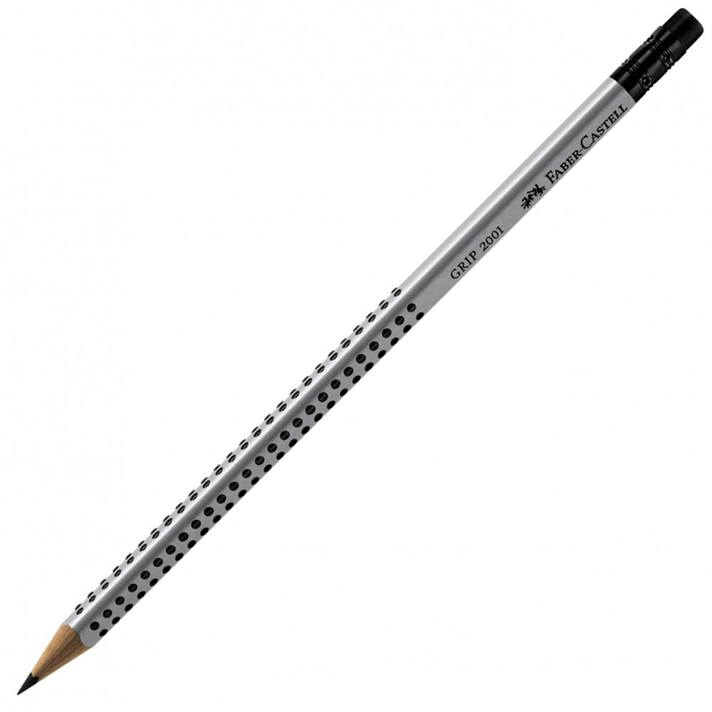 Карандаш чернографитный Faber Castell GRIP 2001 НВ 2 штуки - фото 3