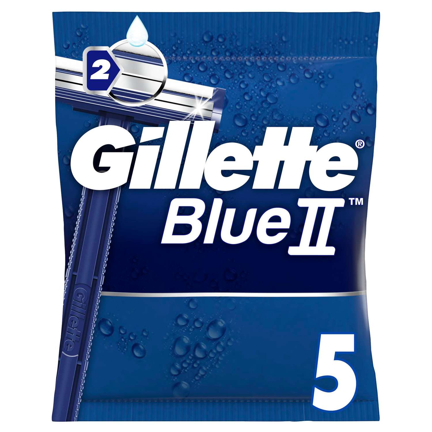 Бритва Gillette BlueII одноразовая 5шт - фото 1