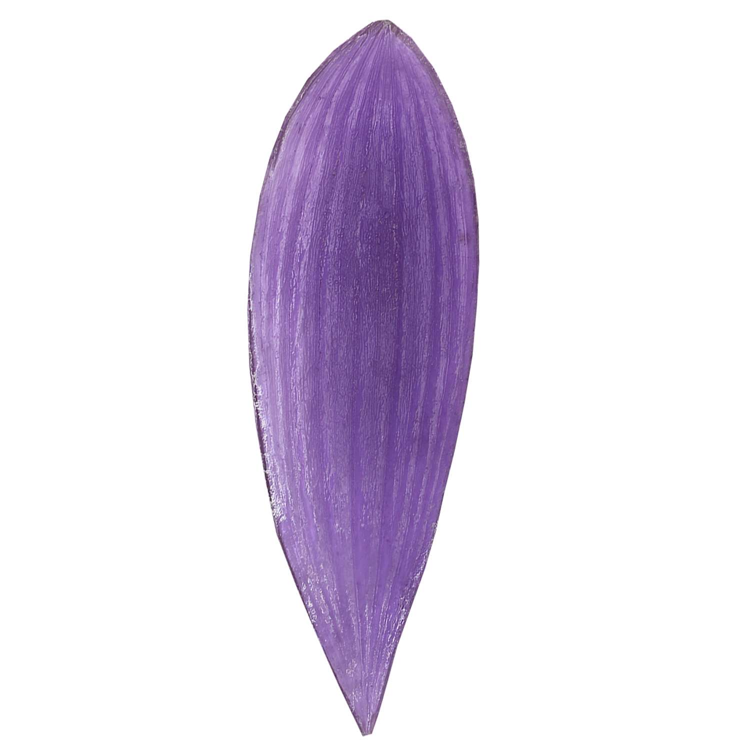 Молд - шаблон Айрис односторонний для творчества флористический пластиковый Лист лилии 17.5*5.5 см - фото 1