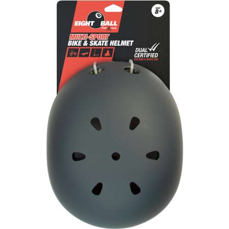 Шлем защитный Eight Ball Gun Matte серый размер L возраст 8+ обхват головы 52-56 см