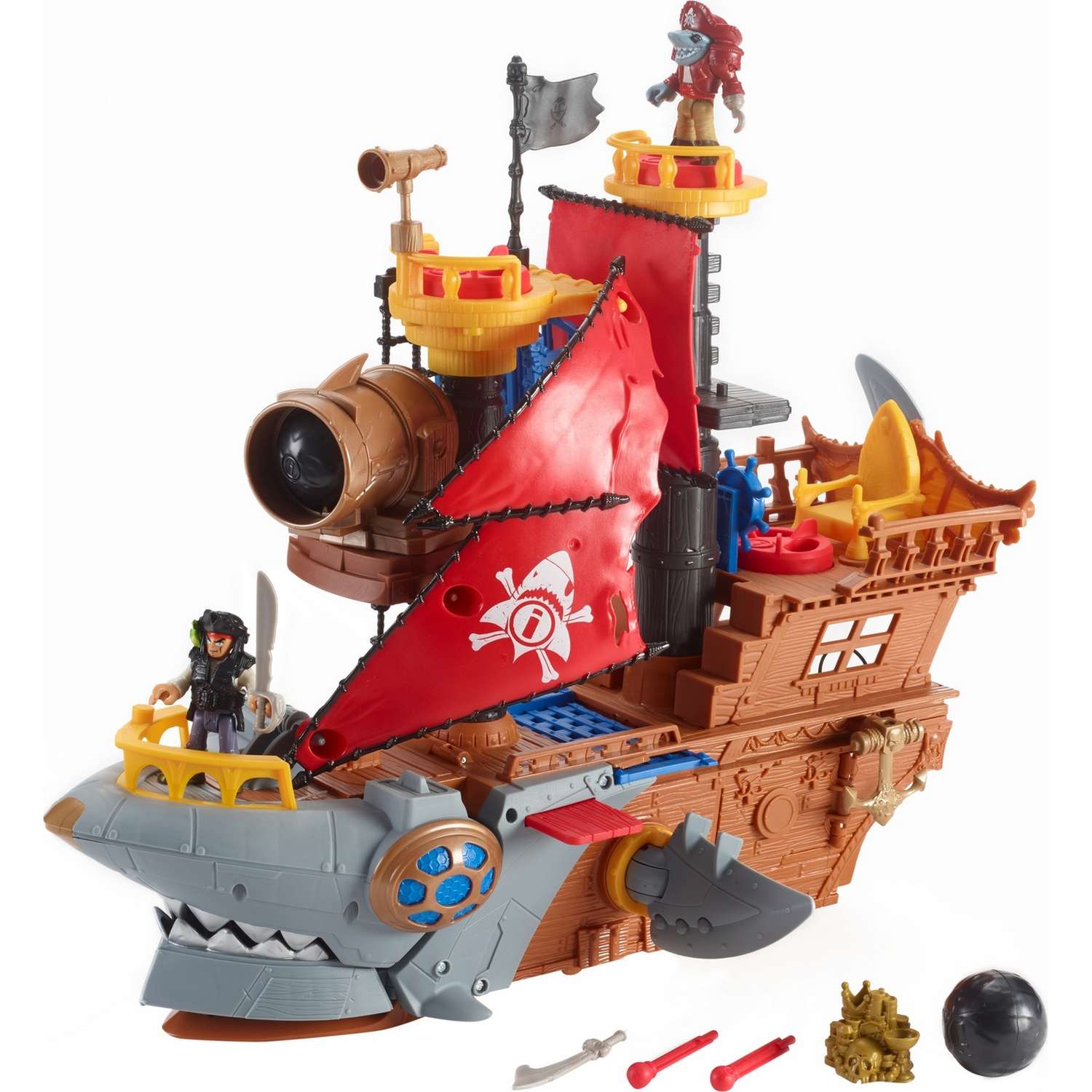 Набор игровой IMAGINEXT Пиратский корабль Акула DHH61 - фото 1