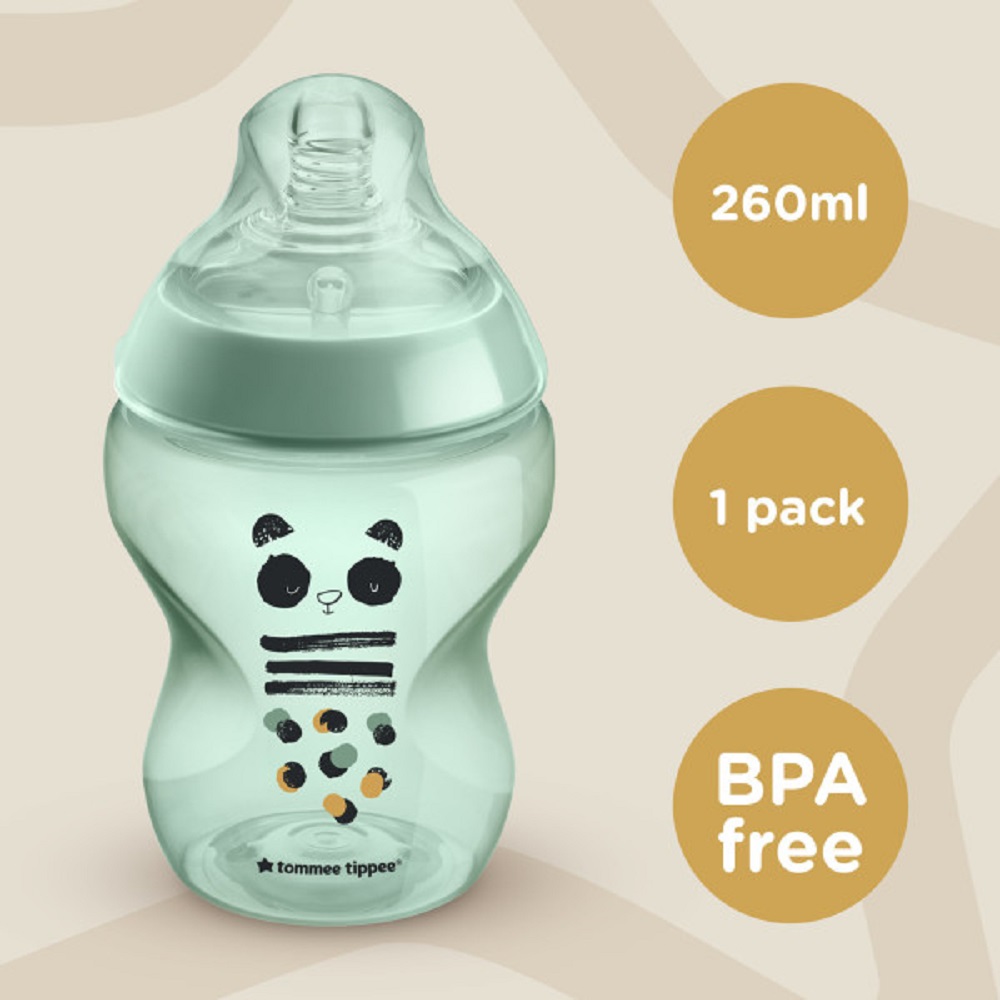 Бутылочка для кормления Tommee tippee Closer to nature 260 мл моно - фото 7