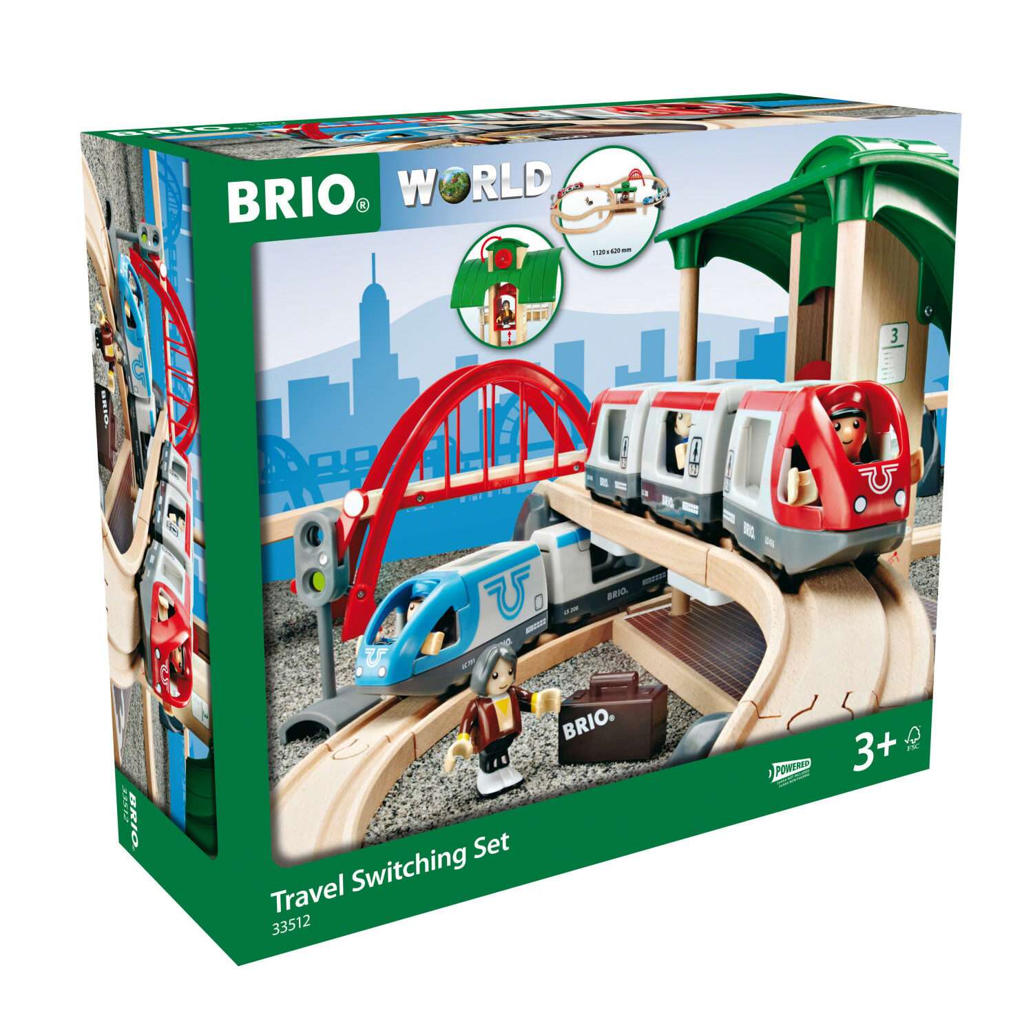 Игровой набор BRIO Железная дорога с вокзалом 33512 - фото 1
