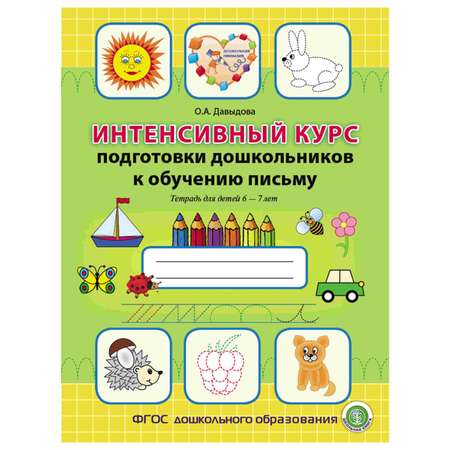 Рабочая тетрадь Школьная Книга Интенсивный курс подготовки дошкольников к обучению письму для детей 6–7 лет
