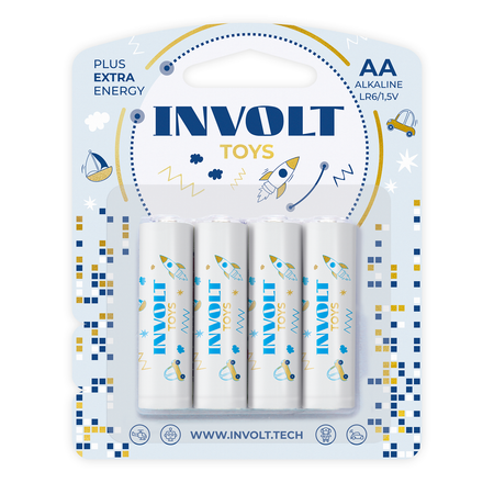 Щелочные элементы питания INVOLT Toys boy AA