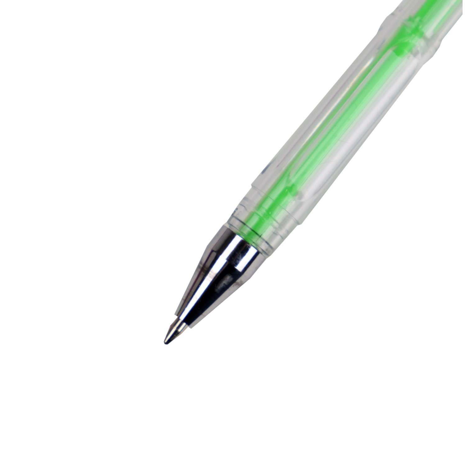 Ручки гелевые Prof-Press флуоресцентные неоновые 12 штук - фото 5