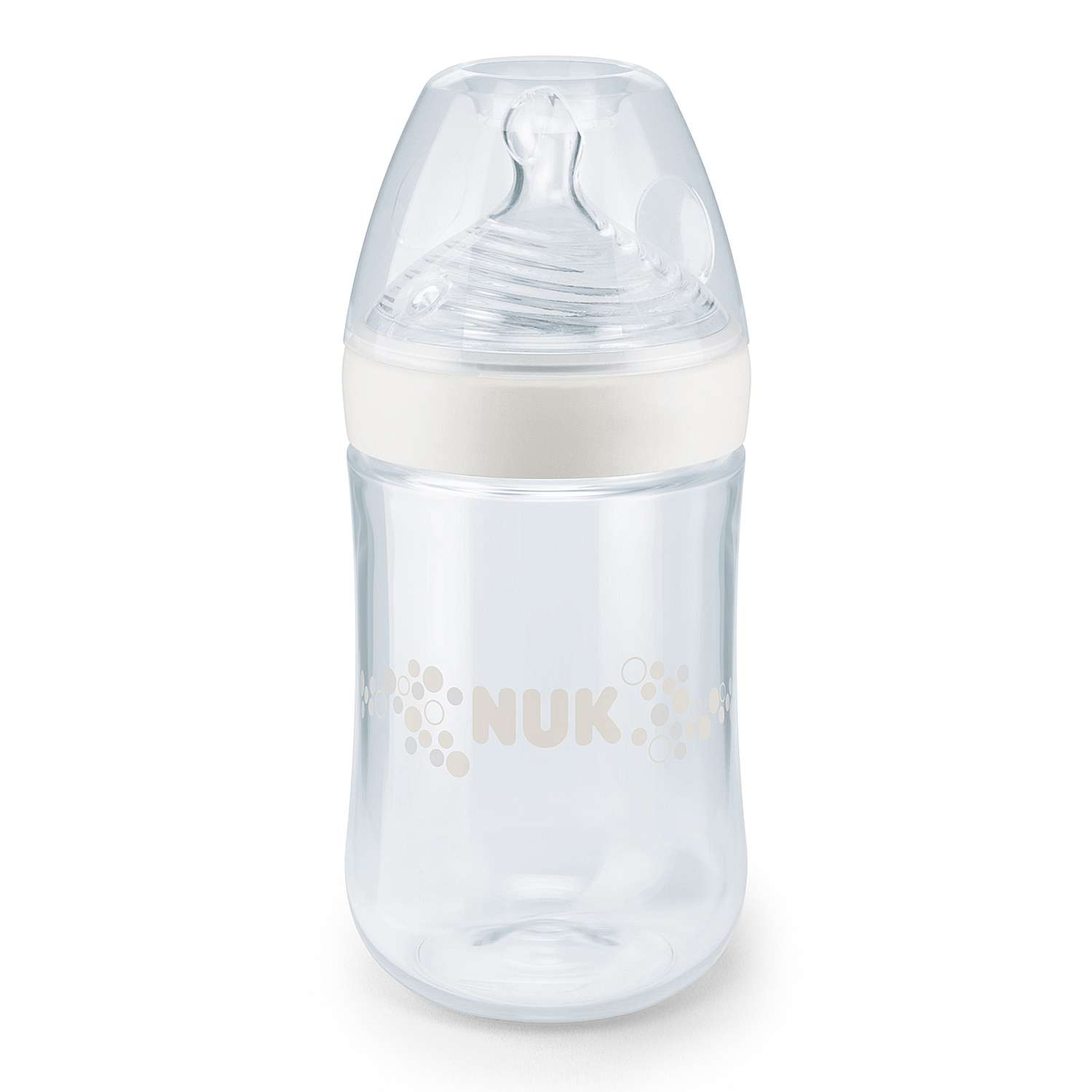 Бутылочка Nuk Nature Sense 260мл с 6месяцев Белая - фото 1