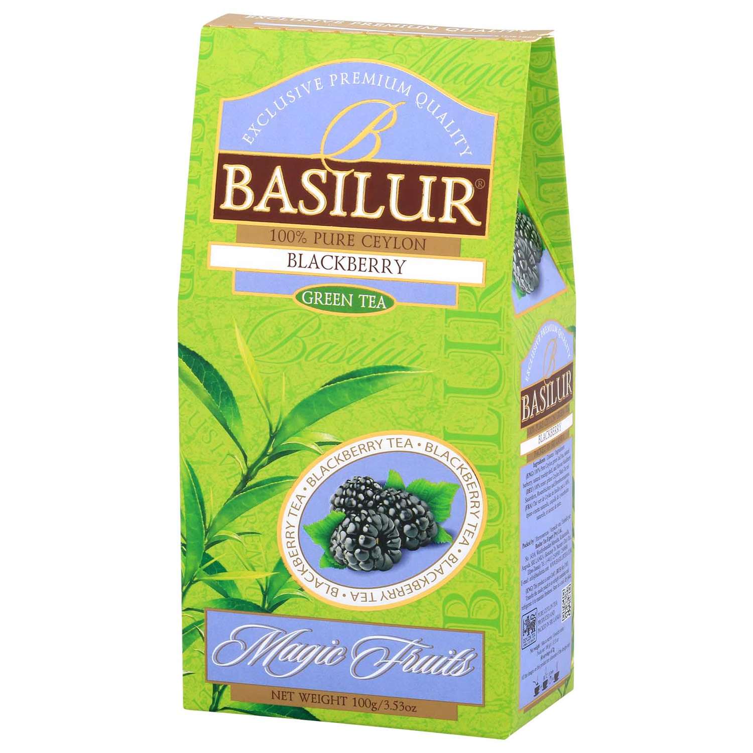 Чай зеленый Basilur Волшебные фрукты Ежевика 100 г - фото 1