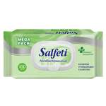 Влажные салфетки SALFETI Mega pack антибактериальные с клапаном 100 шт