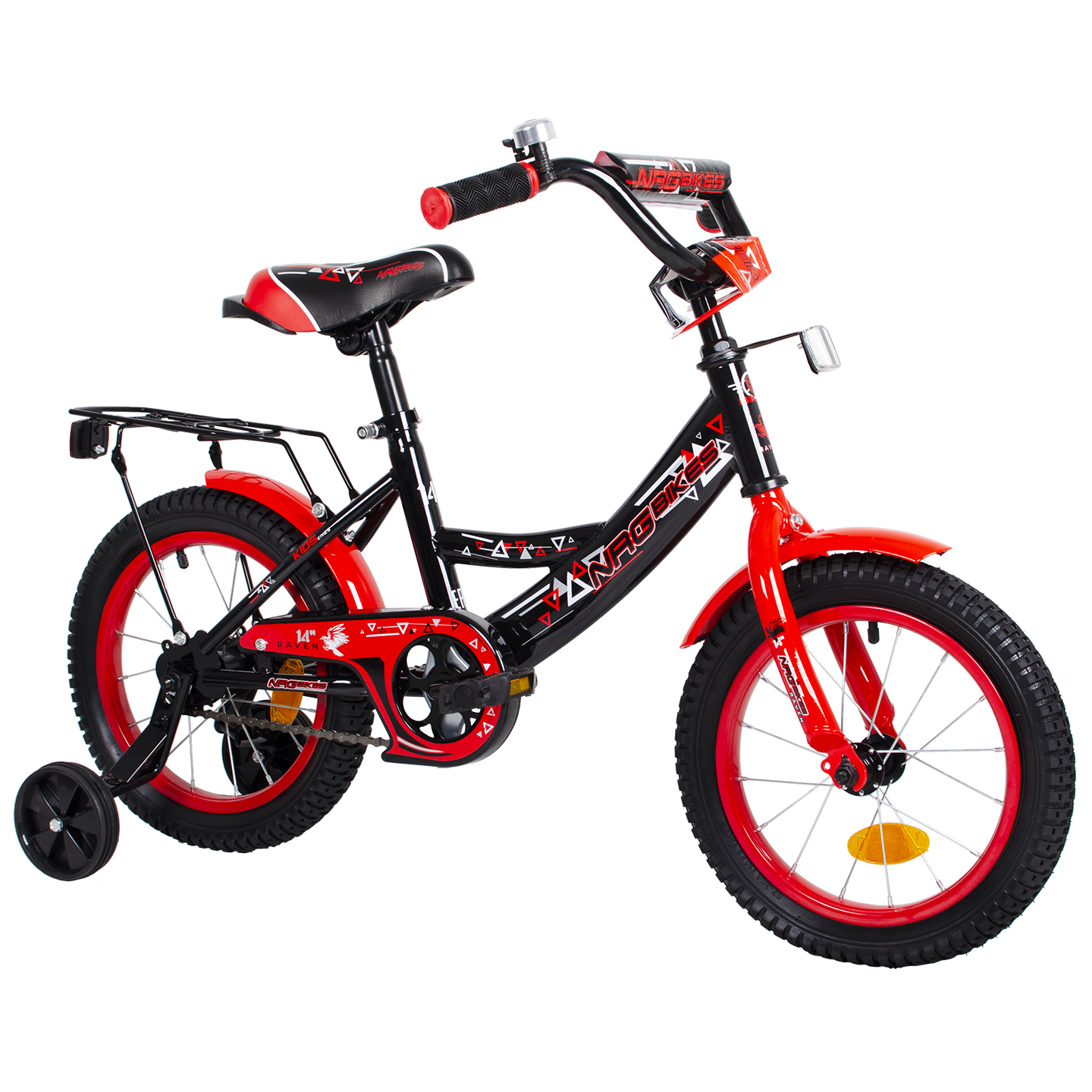 Велосипед NRG BIKES RAVОN 14 black-red - фото 9