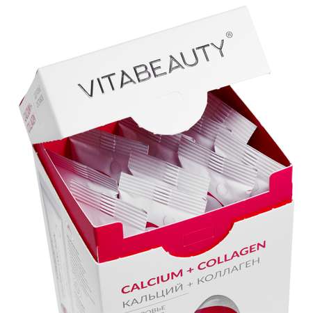 Желе VITABEAUTY Calcium + Collagen 10 стиков по 17,9 г