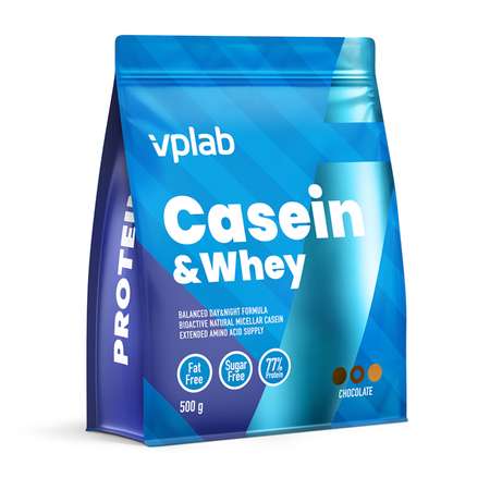 Биологически активная добавка VPLAB Casein Whey шоколад 500г