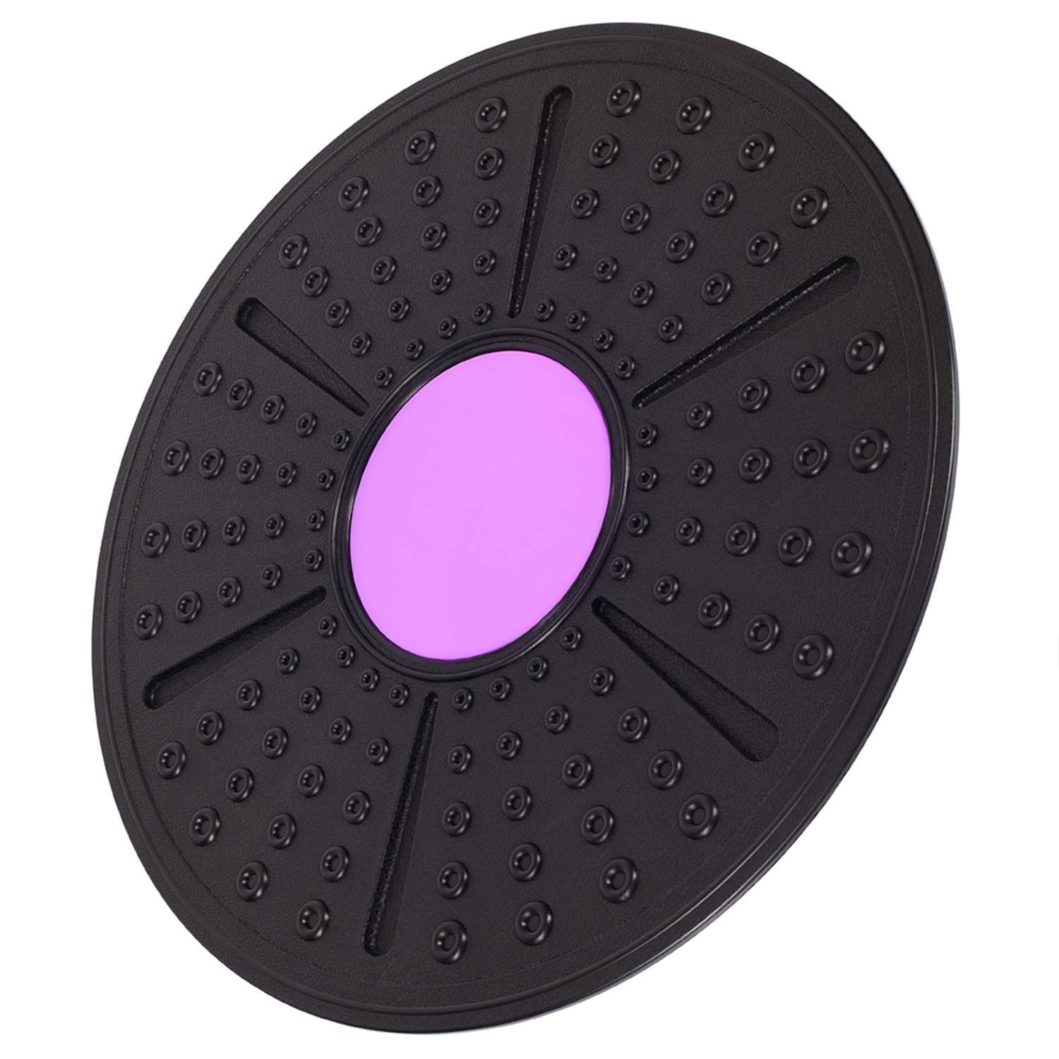 Балансировочный диск STRONG BODY платформа полусфера d 36 см черно-фиолетовый - фото 2