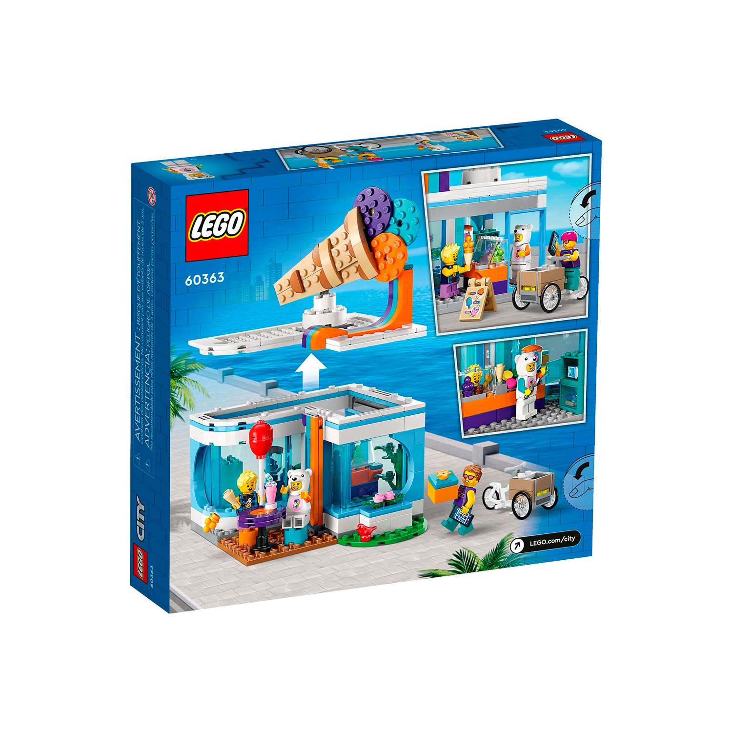 Конструктор детский LEGO City Магазин мороженого 60363 - фото 9