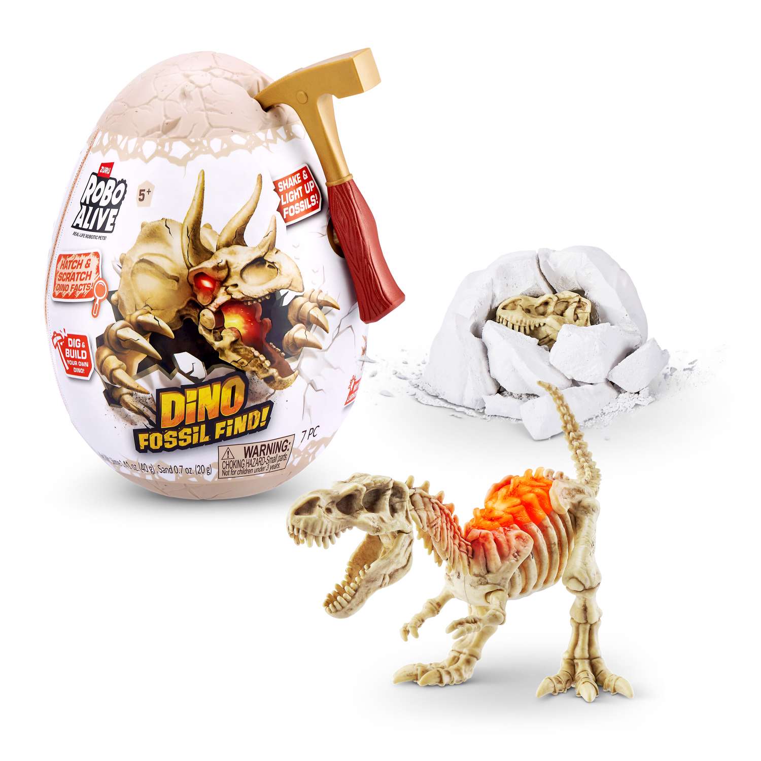 Набор игровой Zuru Robo Alive Dino Fossil Яйцо в непрозрачной упаковке (Сюрприз) 71115UQ1 - фото 1