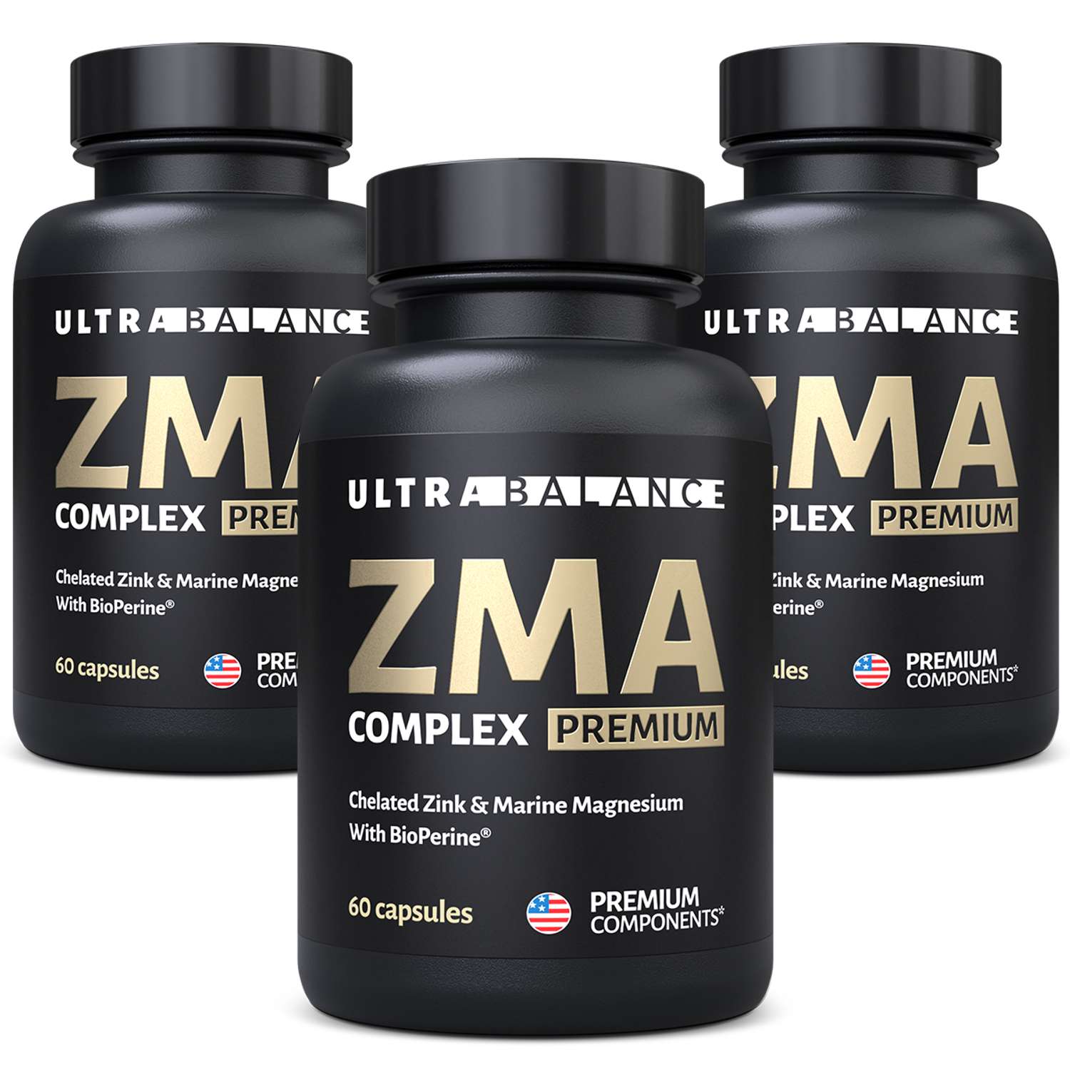 ZMA комплекс UltraBalance спорт питание мультивитамины для мужчин бустер тестостерона 180 капсул - фото 1