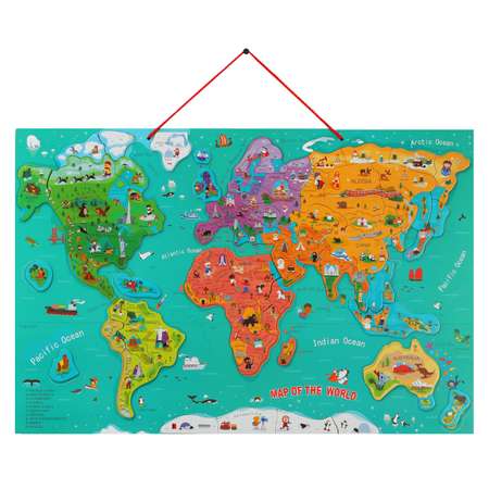 Магнитный пазл TOPBRIGHT Карта мира