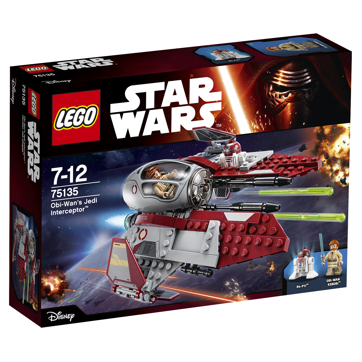 Конструктор LEGO Star Wars TM Перехватчик джедаев Оби-Вана Кеноби™ (75135)  купить по цене 2499 ₽ в интернет-магазине Детский мир