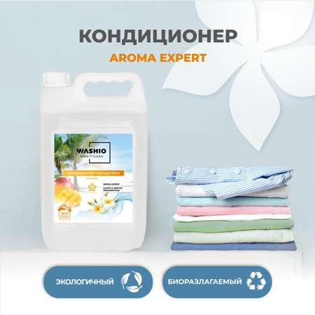 Кондиционер-концентрат для белья WASHIO Aroma Expert Манго и цветок франжипани 5л