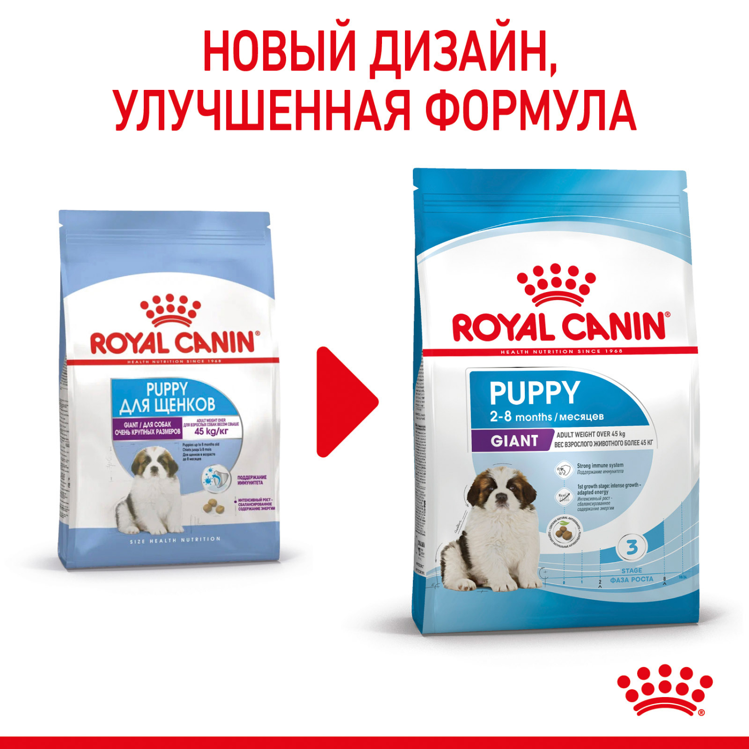 Корм для щенков ROYAL CANIN гигантских пород 2-8месяцев 15кг - фото 3