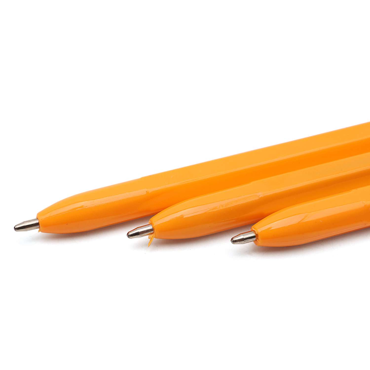 Ручка шариковая CENTRUM для каллиграфии и письма 1 мм Orange синяя 10 шт - фото 2