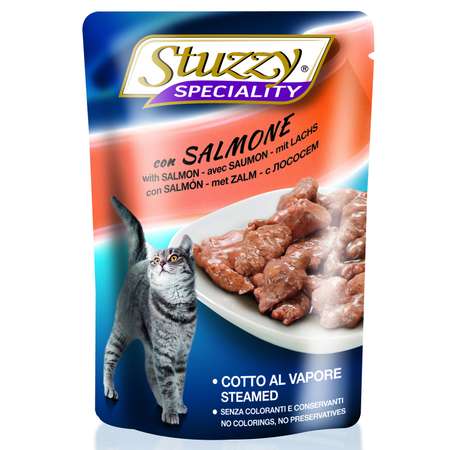 Корм для кошек Stuzzy Speciality с лососем консервированный 100г