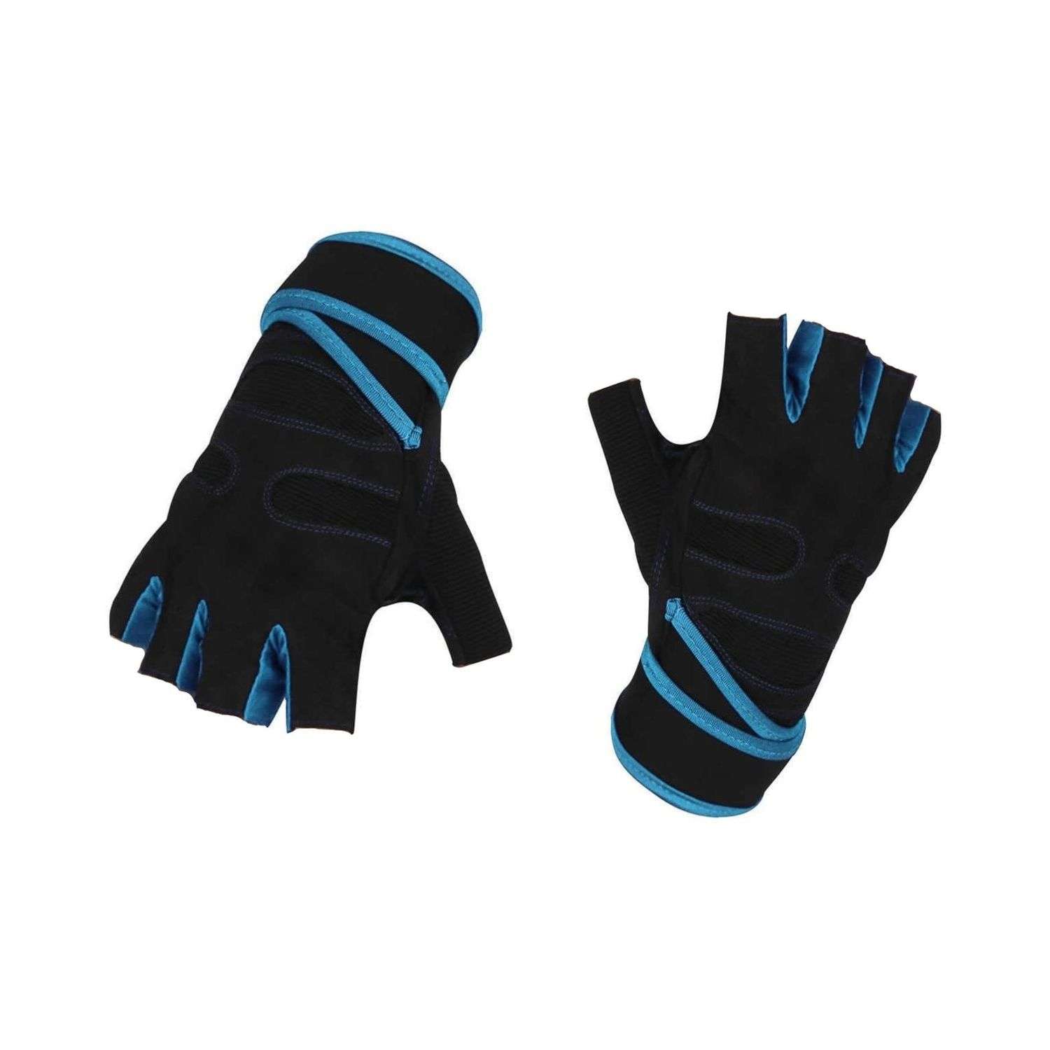 Нейлоновые перчатки NPOSS противоскользящие голубые размер L - фото 1