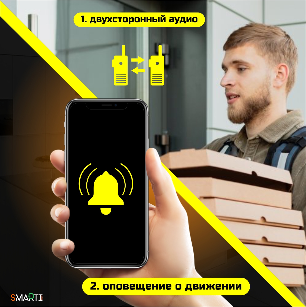 Уличная камера видеонаблюдения Wi-Fi SmartiNext 2MP 1920х1080 поворотная с датчиком движения и оповещением MicroSD - фото 9