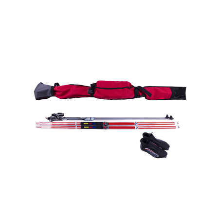 Чехол для лыж Belon familia для беговых и классики до 210 см/ цвет красный/серый