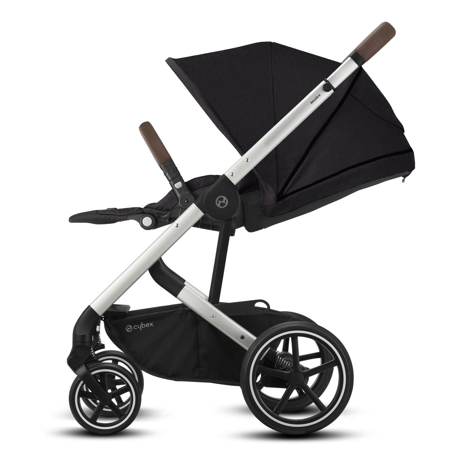 Коляска Cybex Balios S Lux SLV с дождевиком Deep Black - фото 6