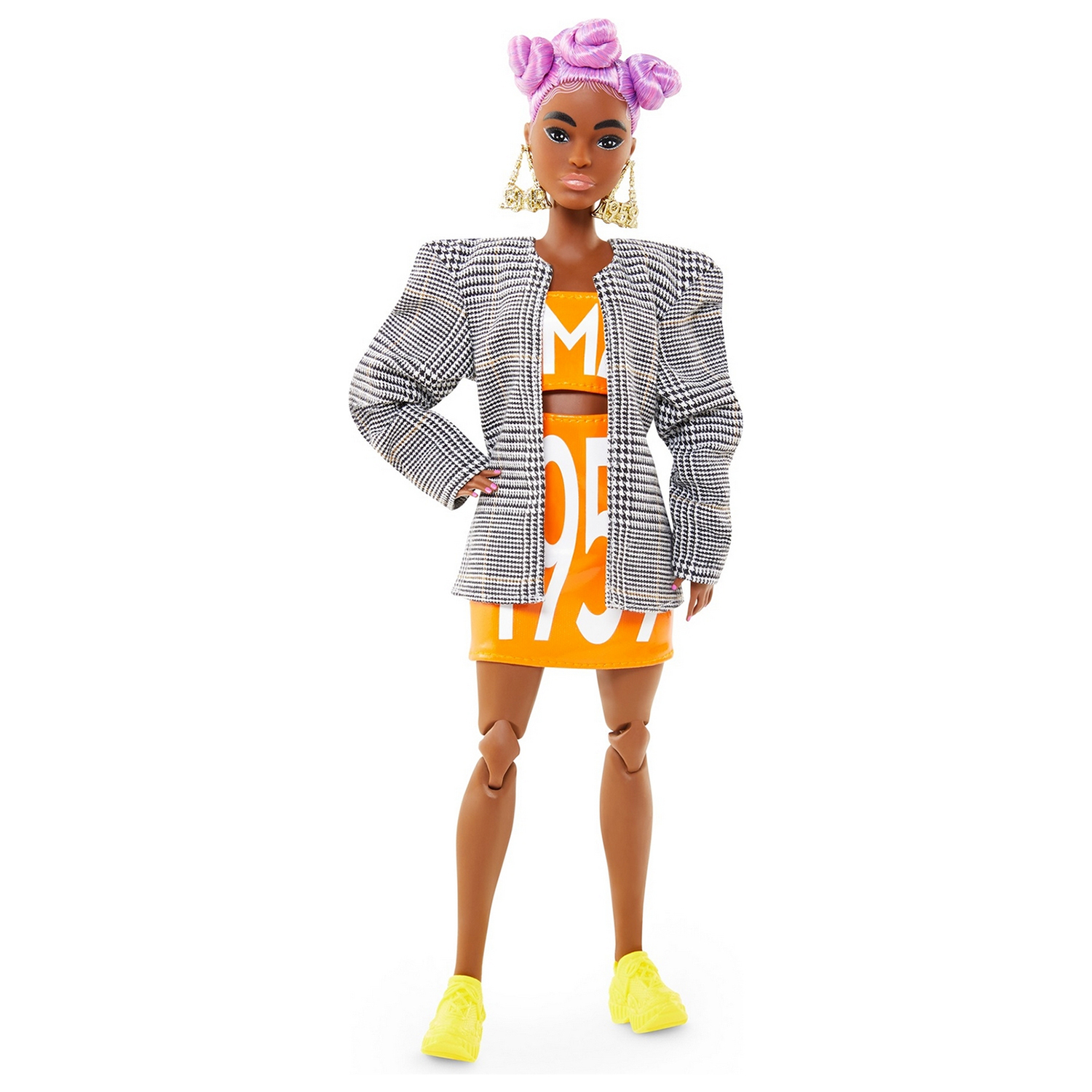 Кукла Barbie BMR1959 коллекционная с сиреневыми волосами GNC46 купить по  цене 1499 ₽ в интернет-магазине Детский мир