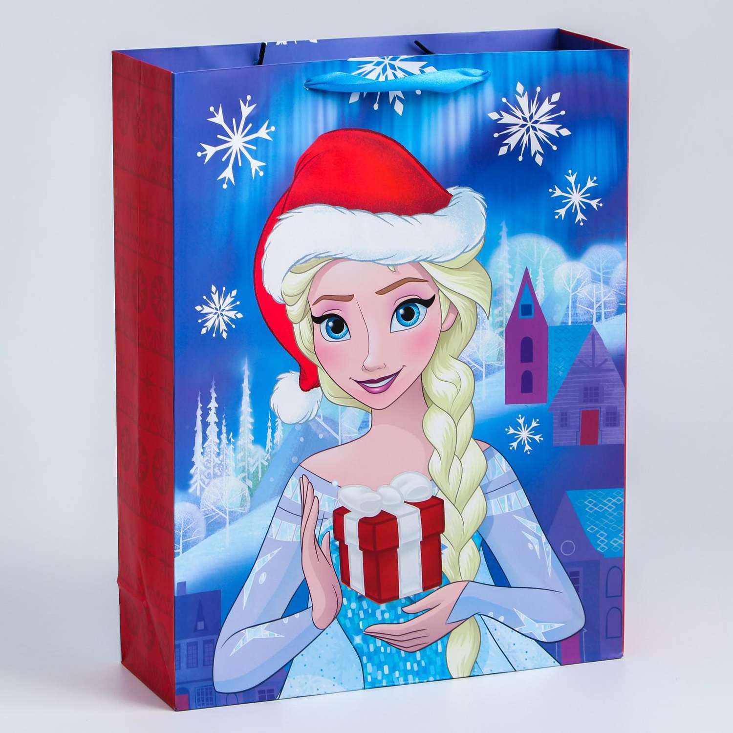 Подарочный пакет Disney ламинат вертикальный С Новым годом Холодное сердце Disney - фото 1