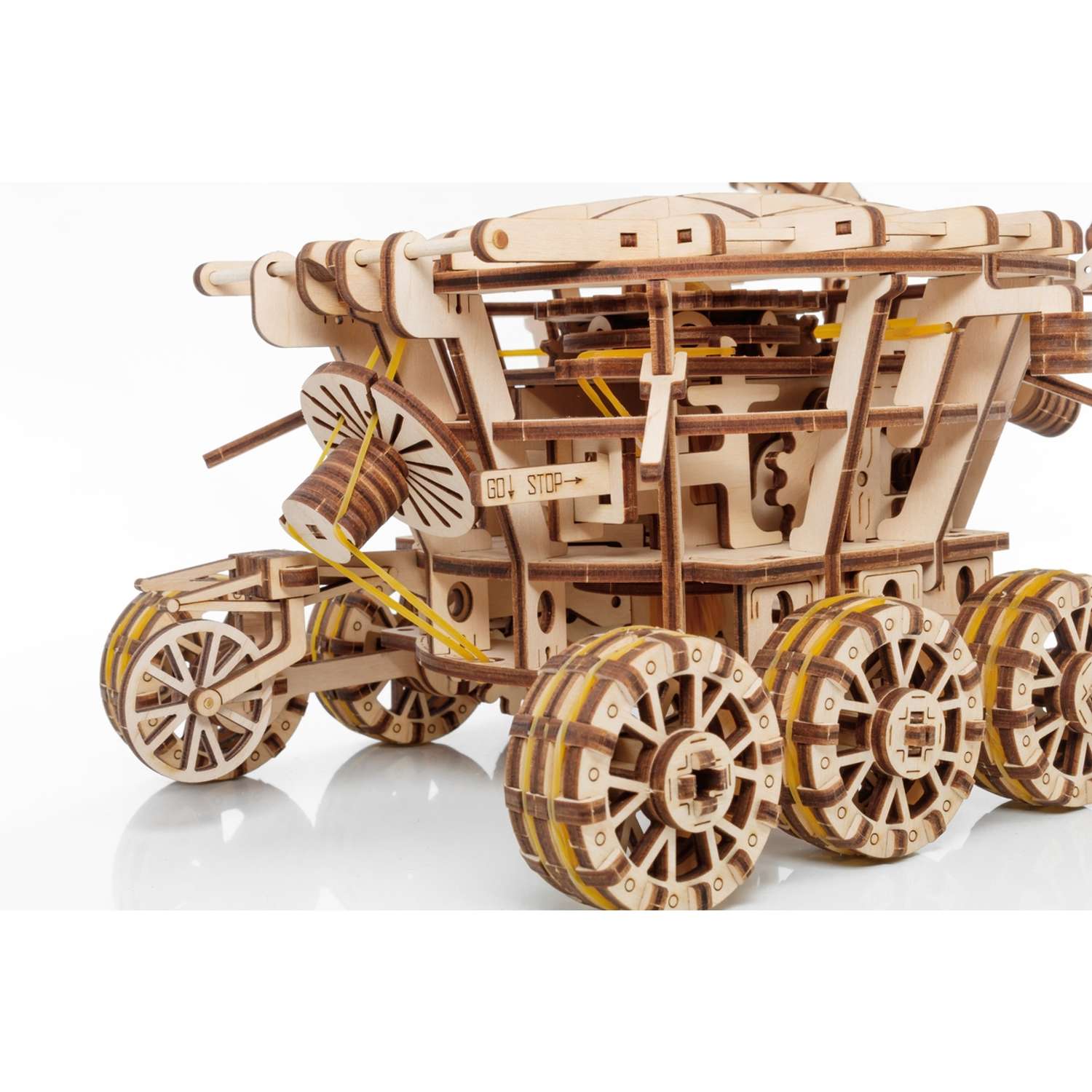 Сборная модель Eco Wood Art Робот Луноход - фото 16
