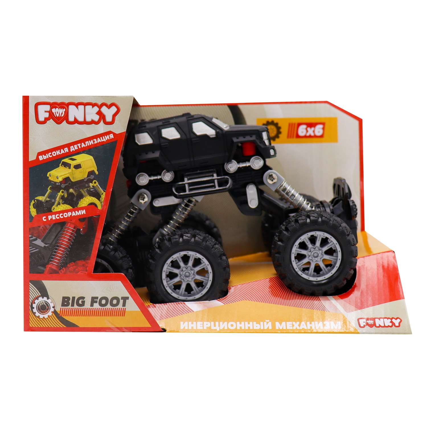 Машинка Funky Toys инерционная Внедорожник Черная FT97937 FT97937 - фото 3