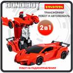 Трансформер BONDIBON BONDIBOT 2в1 робот- гоночный автомобиль со световыми эффектами красного цвета 1:18