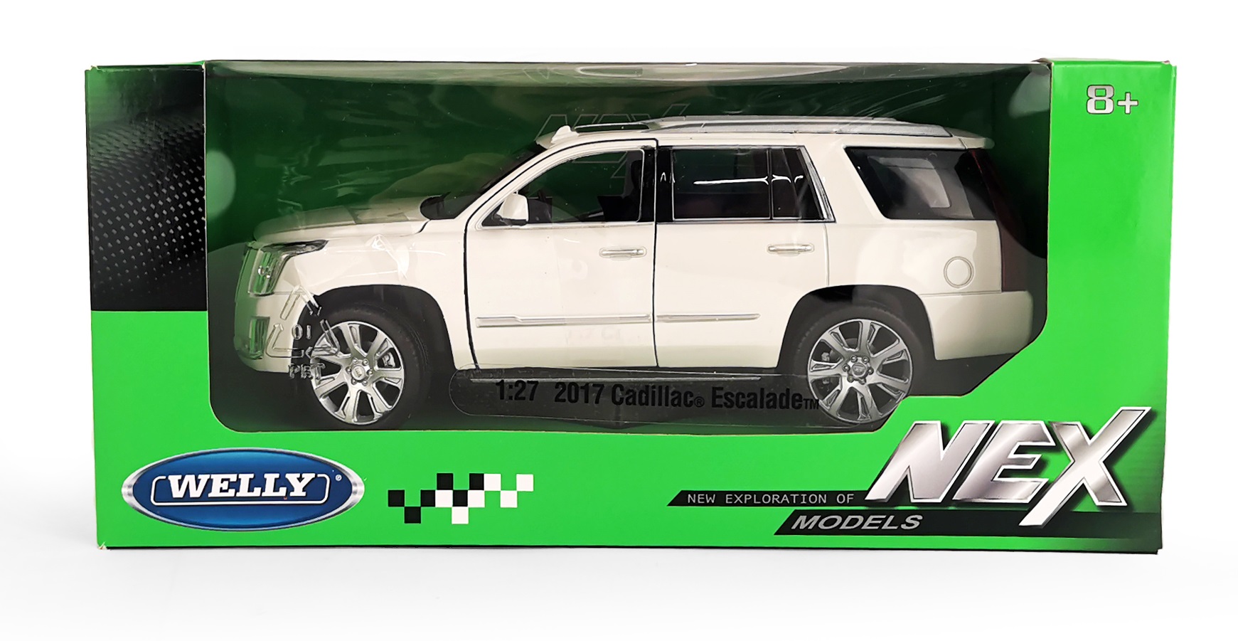 Автомобиль Welly Cadillac Escalade 1:24 белый 24084W - фото 2