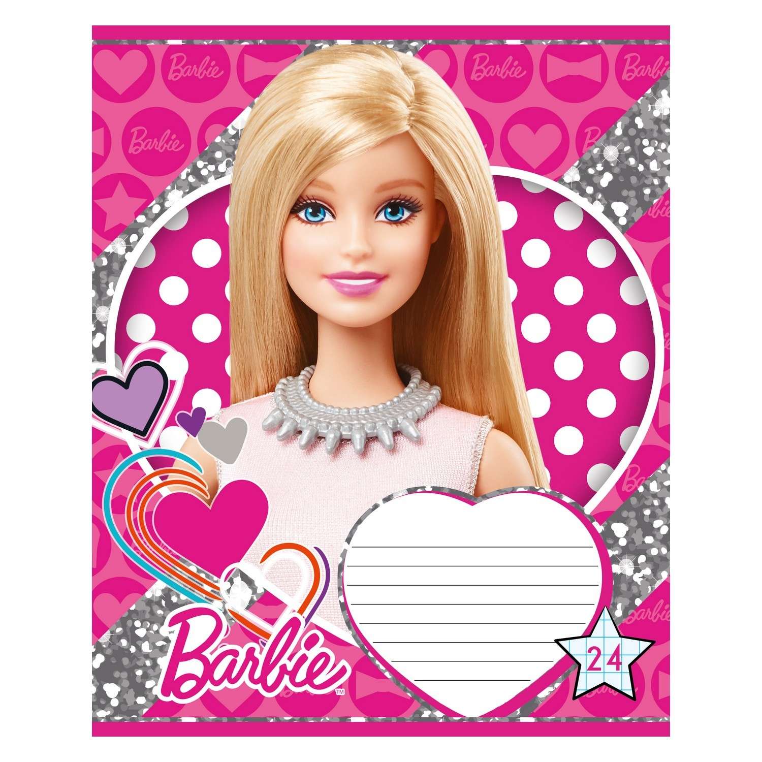 Тетрадь Академия Холдинг Barbie 24л клетка - фото 4