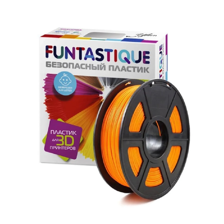 Пластик для 3D печати FUNTASTIQUE PETG 1.75 мм1 кг цвет Оранжевый