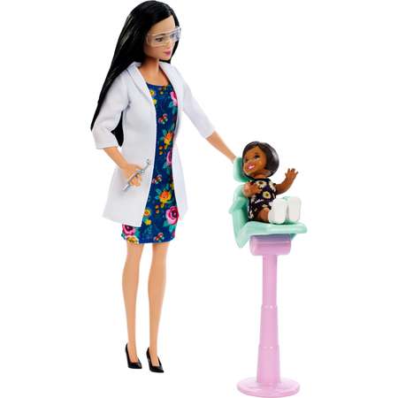 Набор игровой Barbie Кем быть Зубной врач FXP17