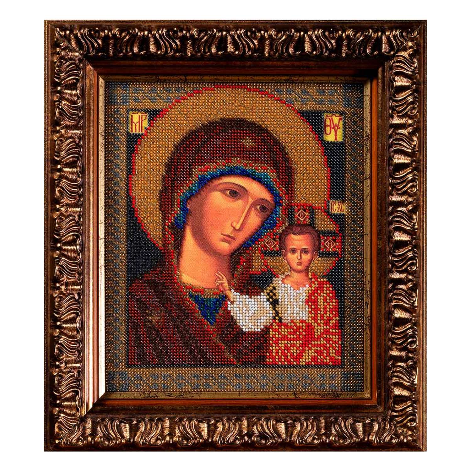 Набор для вышивания Радуга бисера иконы бисером В148 Казанская Богородица 19x23см - фото 1