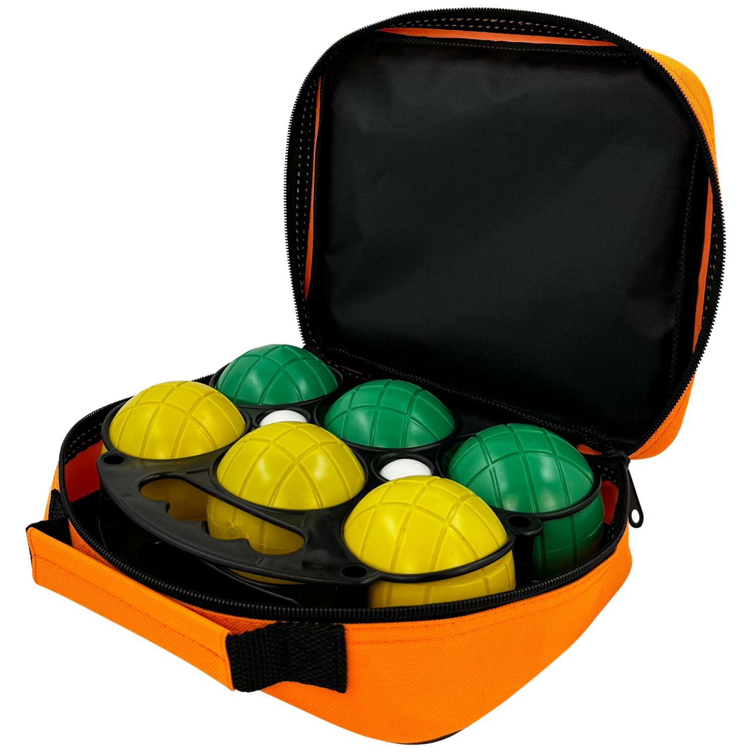Набор для игры Street Hit Петанк 6 шаров из пластика зеленый и желтый - фото 2