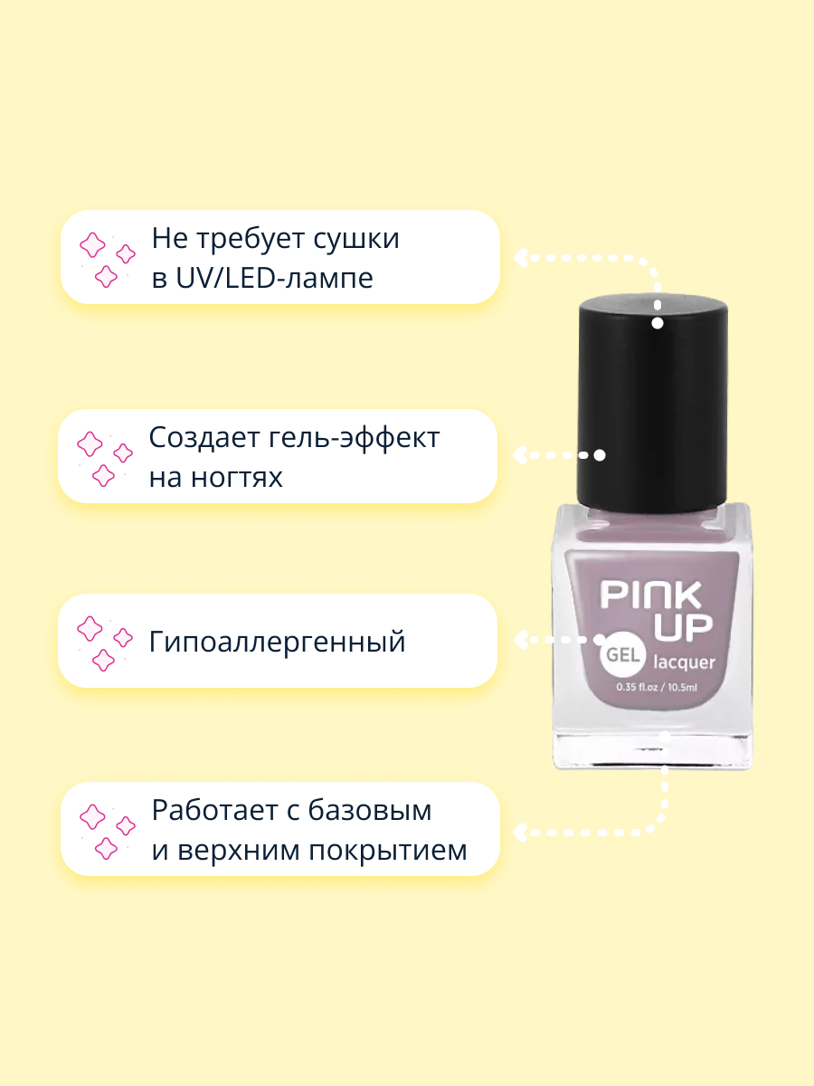 Лак для ногтей Pink Up Gel тон 06 - фото 2