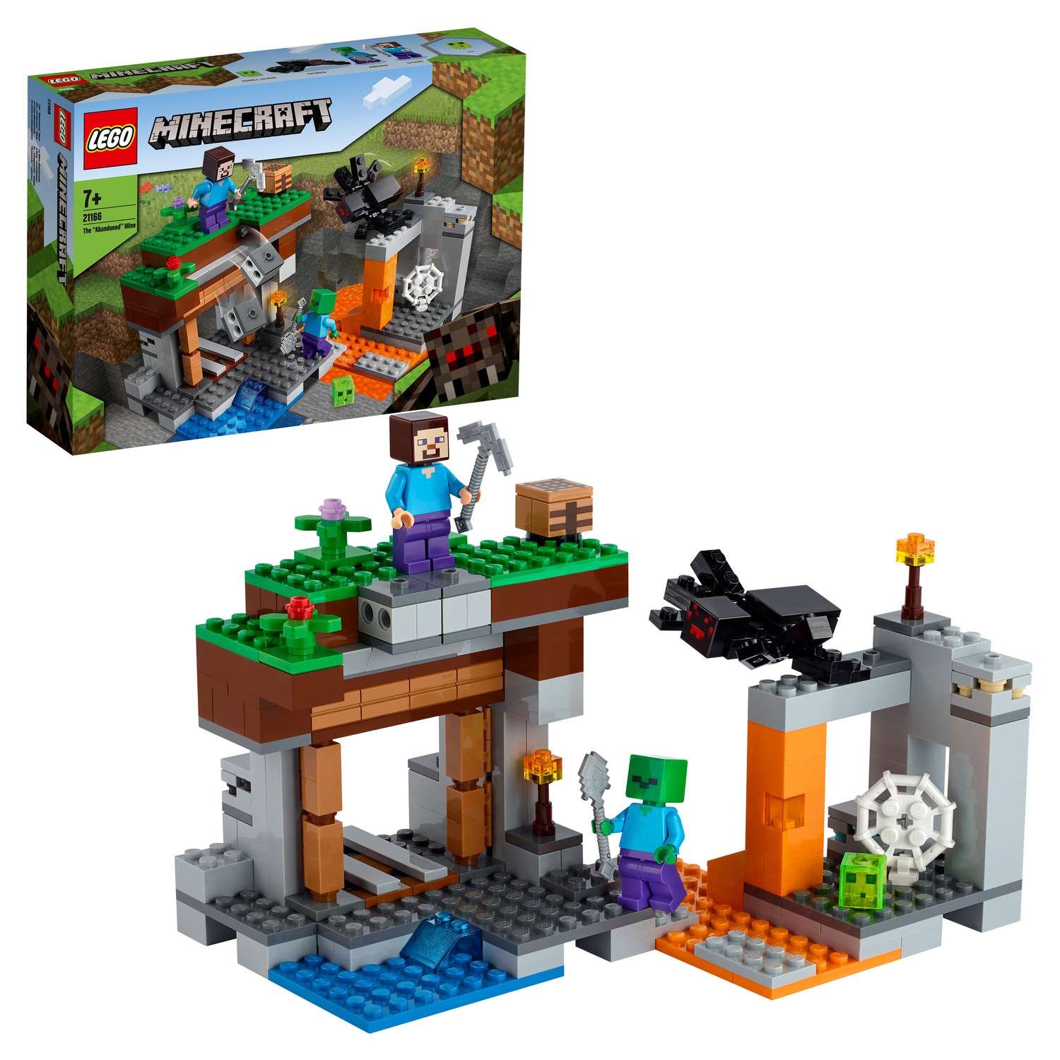 Конструктор LEGO Minecraft Заброшенная шахта 21166 - фото 1