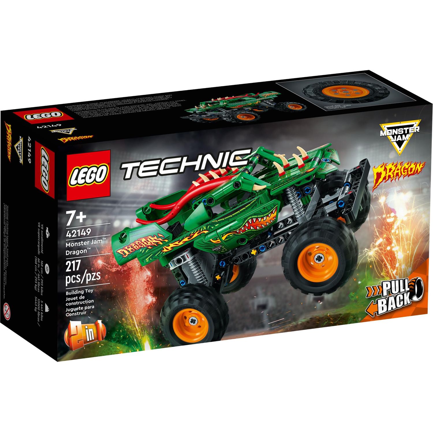 Конструктор LEGO Technic 42149 Монстер Джем Дракон