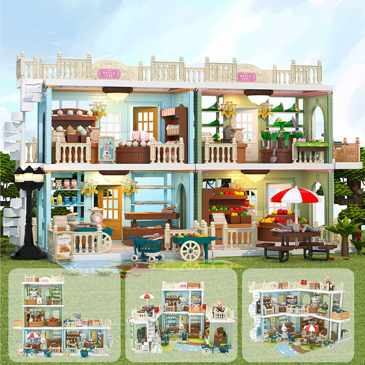 Кукольный домик с мебелью Зайка любит «‎Торговый центр» пластиковый игрушечный набор FDE87394 - фото 7