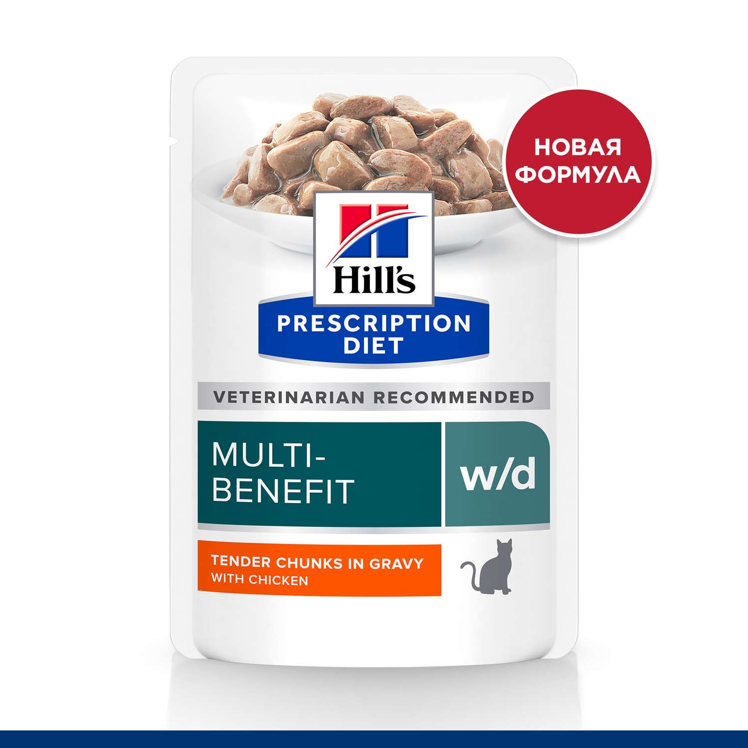 Корм для кошек Hills 85г Prescription Diet w/d диетический при поддержании веса и сахарном диабете с курицей - фото 1