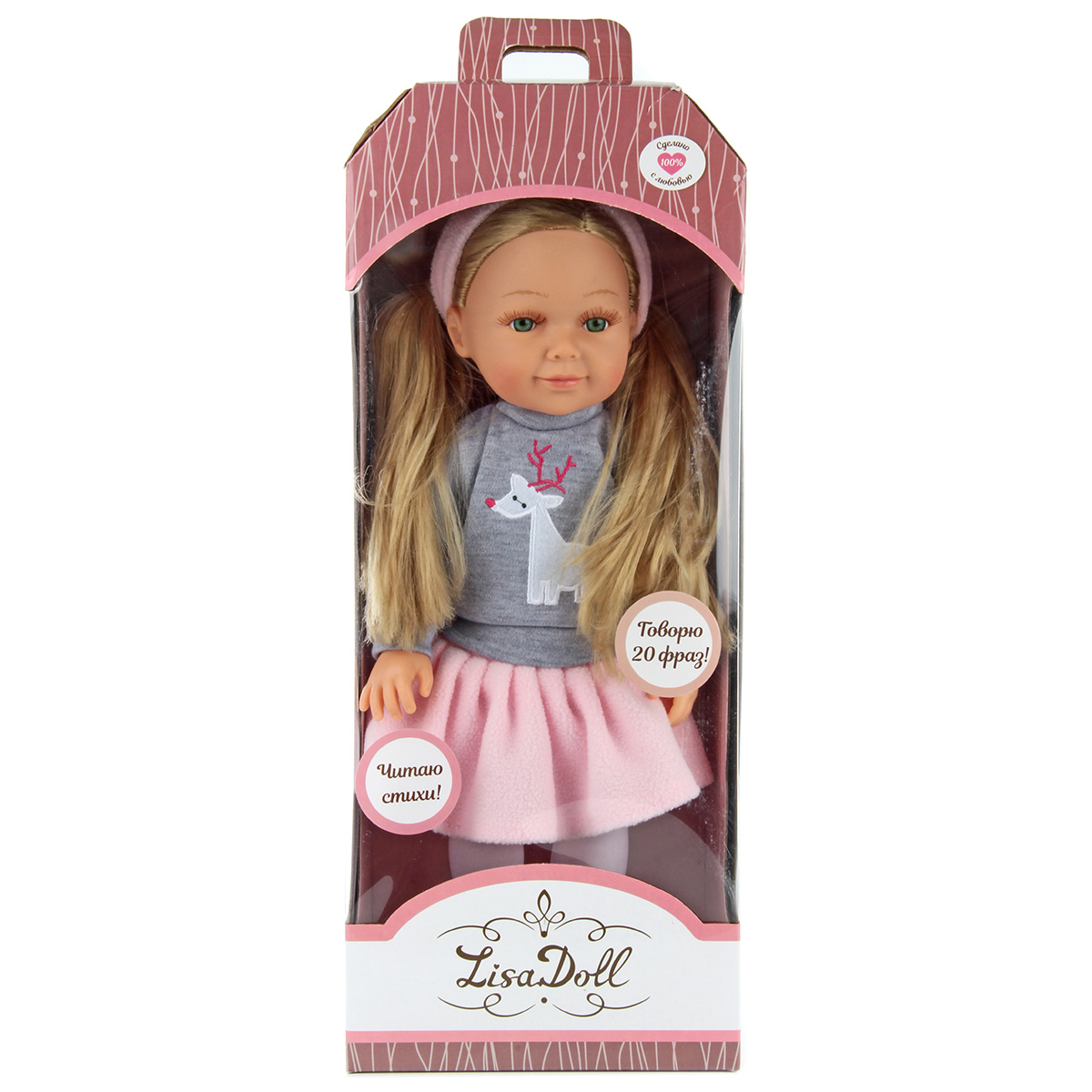 Кукла пупс Lisa Doll Ева 40 см русская озвучка 97048 - фото 8