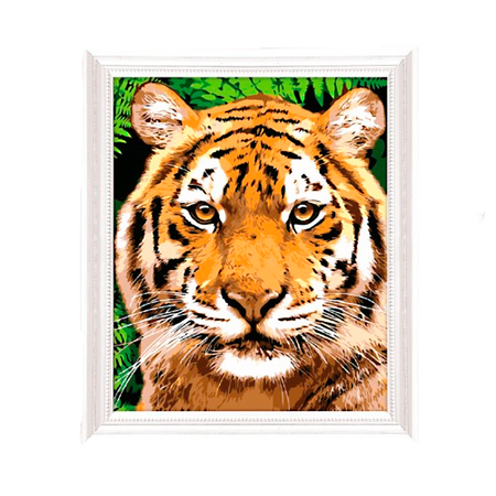 Картина по номерам Арт Узор Тигр с красками
