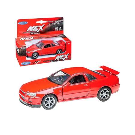 Автомобиль Welly Nissan Nissan Skyline GT-R R34 1:38 красный